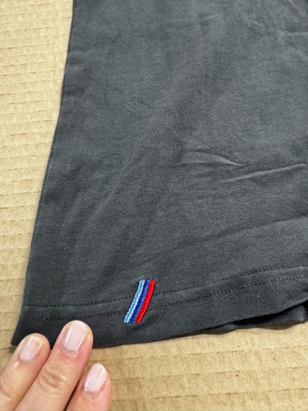 BMW Genuine Collection ladies V-Neck M power logo sequin t shirt medium black - Picture 7 of 9